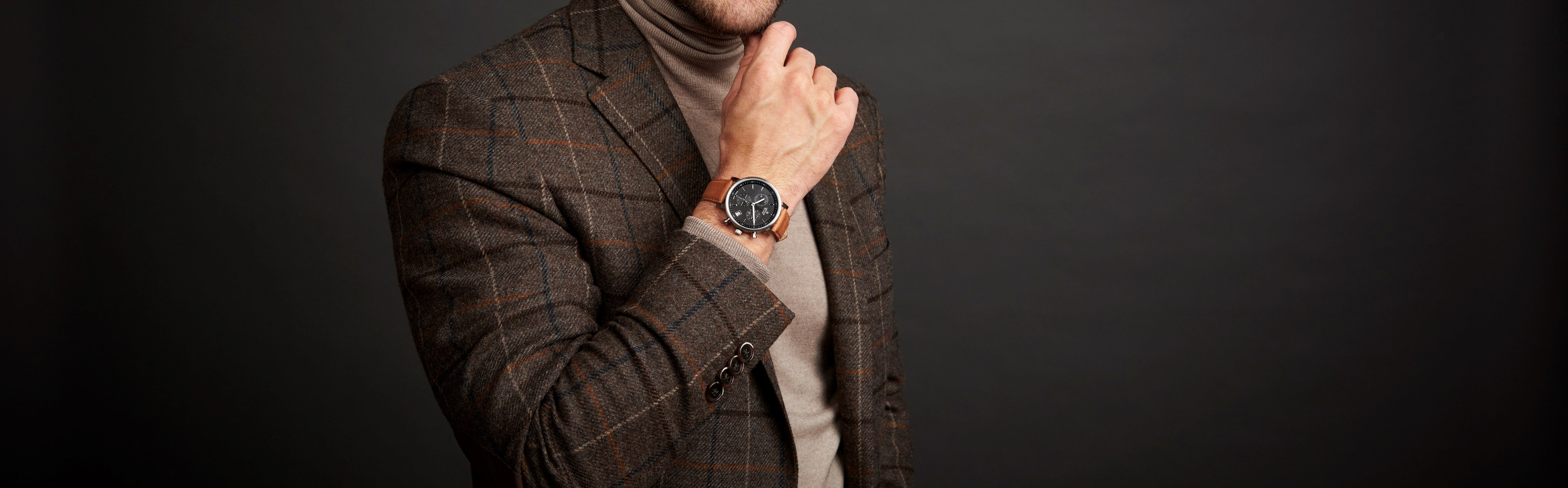 Eleganter Schweizer Herren Chronograph von Leroux Blanc