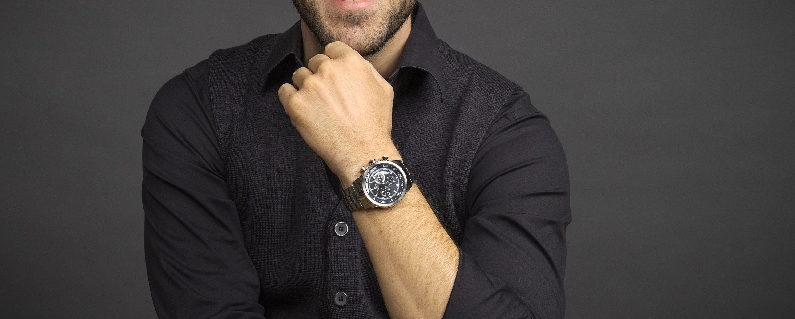 Armbanduhr aus Edelstahl